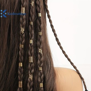 Kudosation Dreadlock Tóc Nhẫn Có Thể Điều Chỉnh Còng Kẹp Tóc Bím Bẩn Bím Tóc Hạt Kẹp Tóc Phụ Kiện Tóc Mũ Dành Cho Nữ Bé Gái