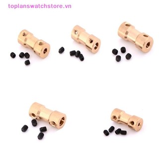 Toplanswatchstore Mới 2 / 3 / 3.17 / 4 / 5mm Động Cơ Trục Đồng Khớp Nối Khớp Nối Tay Adapter VN