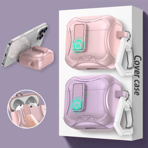 Vỏ tai nghe đa chức năng cho vỏ AirPods 4 có vỏ bảo vệ tai nghe nam châm, vỏ bảo vệ tai nghe mới tương thích với vỏ AirPods Pro1 2 cho vỏ AirPods 3 2 1 thế hệ