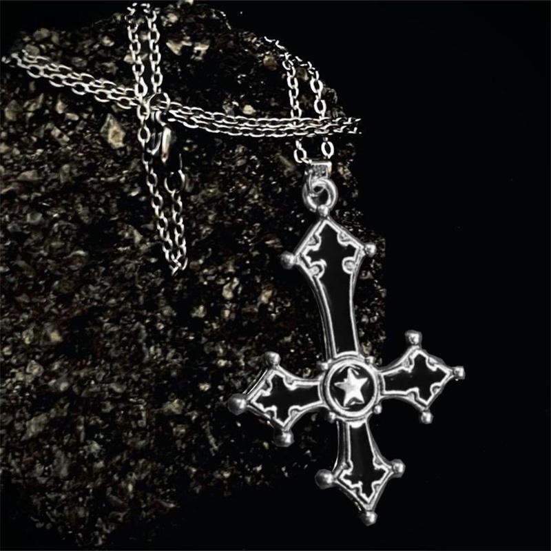 # Sepsale # Vintage Gothic Chữ Thập Mặt Dây Chuyền Vòng Cổ Dành Cho Nam Thời Trang Đảng Xu Hướng Punk Trang Sức Quà Tặng Halloween.