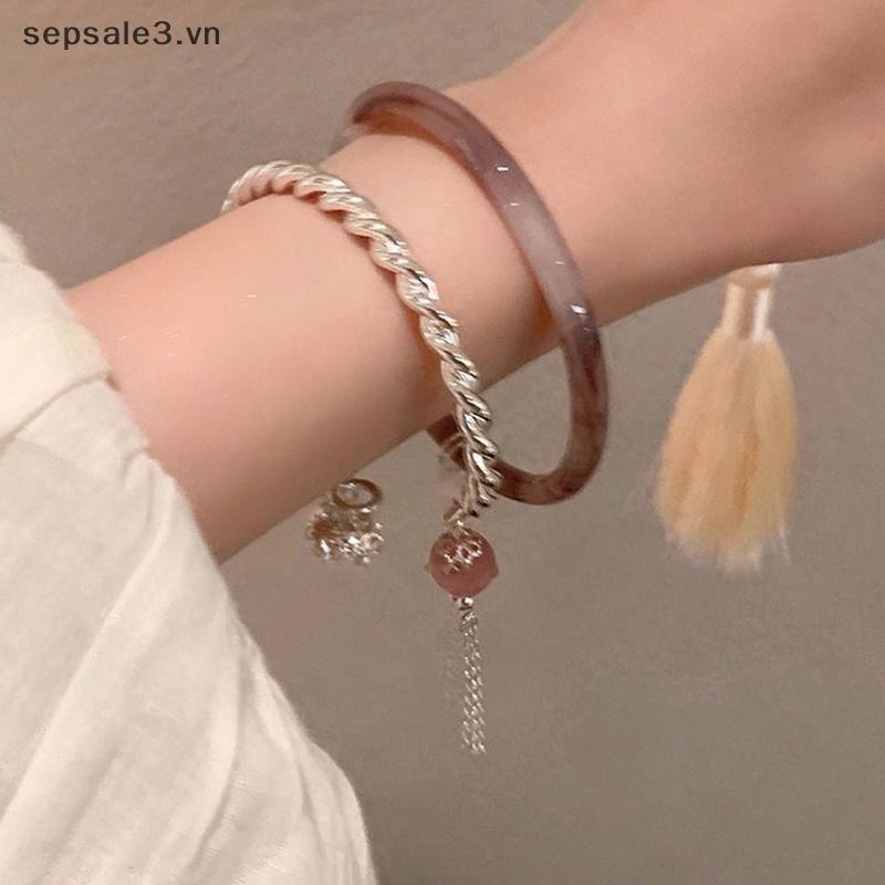 # Sepsale # 1 / 2 Chiếc Phong Cách Trung Hoa Thời Trang May Mắn Vòng Tay Xu Hướng Mặt Dây Chuyền Thanh Lịch Lắc Tay Dành Cho Nữ Bé Gái Có Thể Điều Chỉnh Mở Vòng Trang Sức.