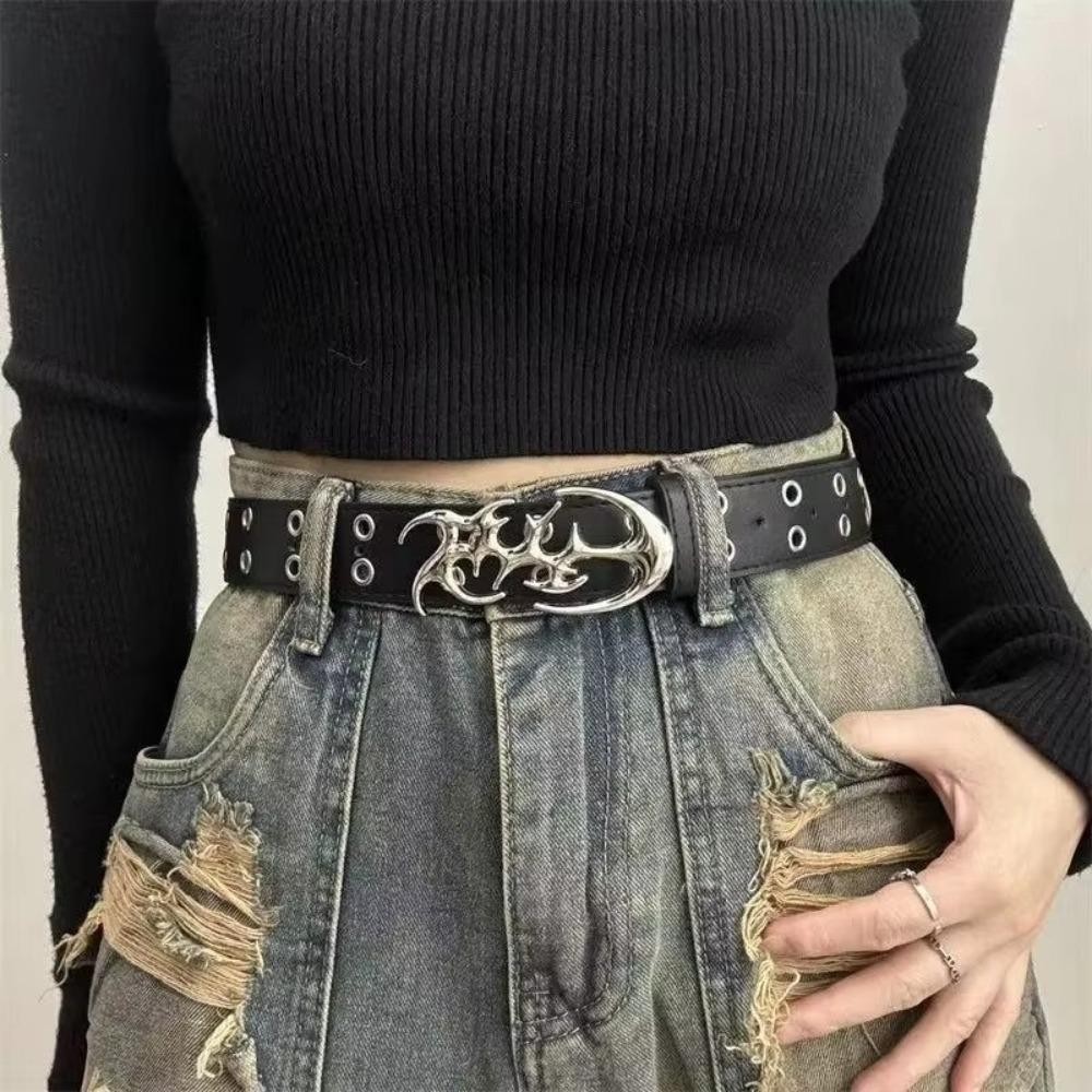 [Giao hàng nhanh] Thắt lưng SIMPLEAID da PU, dễ điều chỉnh,style punk
