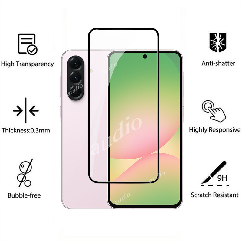 Dành Cho Samsung A56 5G 2in1 Kính Cường Lực Cho Samsung Galaxy A56 GalaxyA56 5G 2025 Bảo Vệ Màn Hình Mềm HD Camera Ống Kính Phim Cho SamsungA56 5G Bảo Vệ Màn Hình Phim Điện Thoại