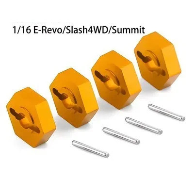 Kim loại 4mm Vành bánh xe Hex Drive Hex 12mm Adapter cho Trxs 1 / 16 E-Revo Slash 4WD