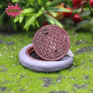 Pnpia Raccoon Trang Trí Dưới Nắp Lỗ Cửa Vườn Microlandscape Mô Phỏng Động Vật Nhựa Trang Trí Cho Sân Vườn Trong Nhà / Ngoài Trời, Bãi Cỏ, Trang Trí Để Bàn Boutique