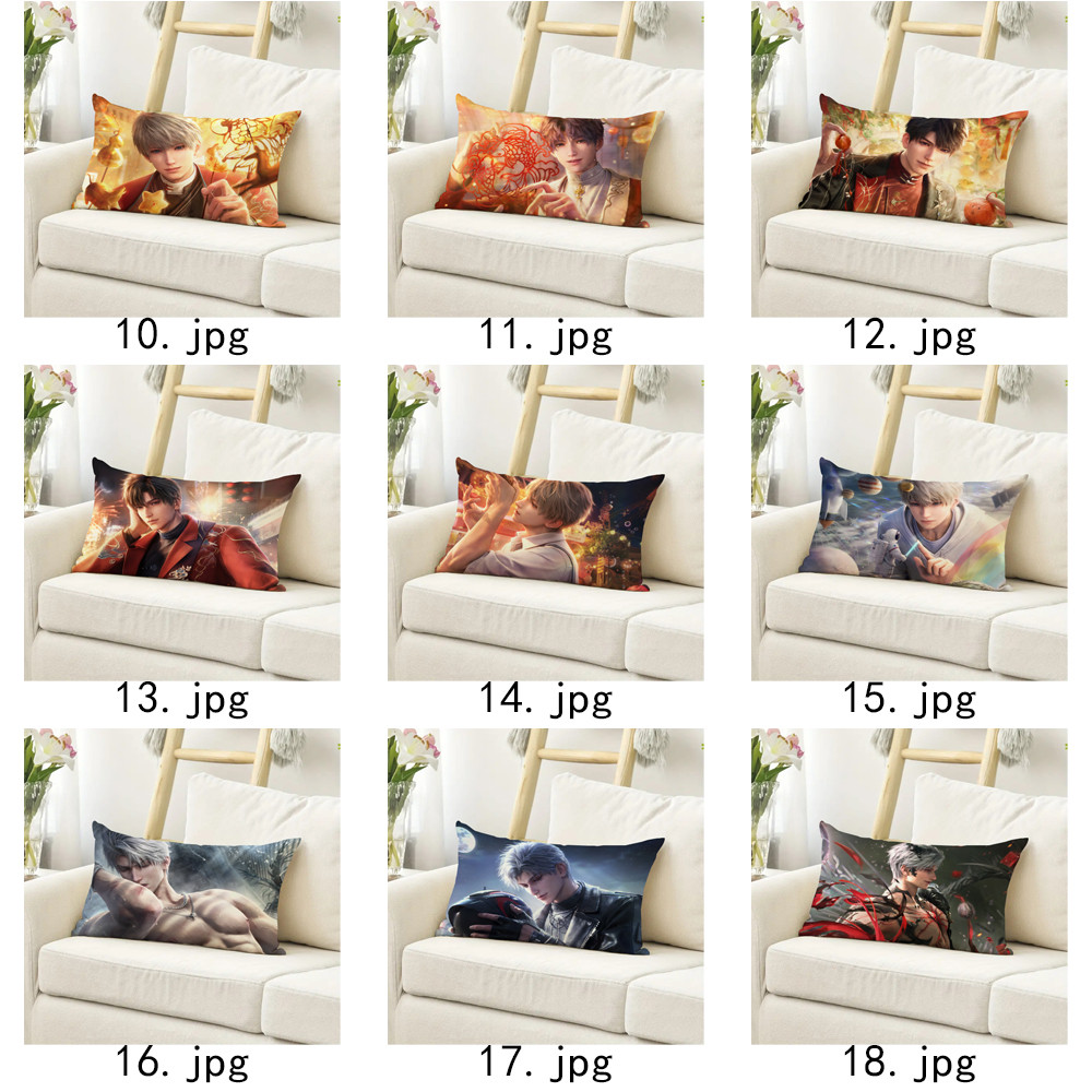 Vỏ gối Love and Deepspace Caleb Vỏ gối bằng vải Polyester in một mặt (Không có lõi)