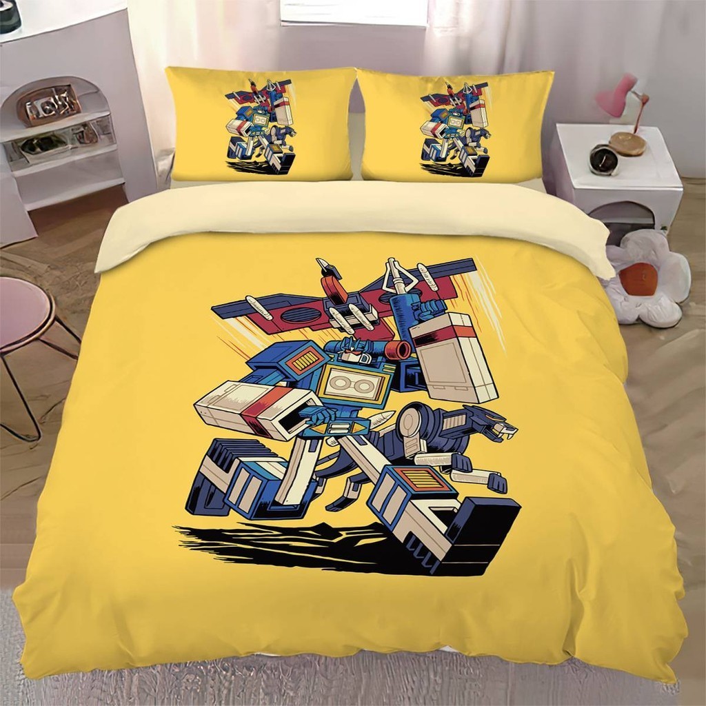 PS1 Transformers Phù Hợp Với Bộ Chăn Ga Gối Chăn Ga Gối Nhà Phòng Ngủ Có Thể Giặt Ký Túc Xá 3IN1 SP1