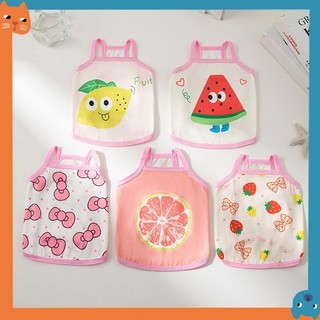 Quần Áo Thú Cưng Mùa Hè Chống Nắng Áo Vest Thoáng Khí Thoáng Khí Áo Vest Chó Con In Hình Dễ Thương Áo Thun Cho Chó Con