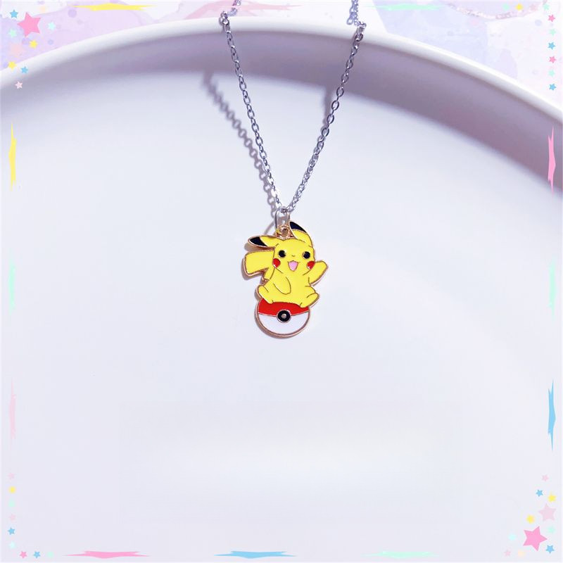 Pokemon Vòng Cổ Pikachu Jiggly Puff Squirtle Charmander Hoạt Hình Vòng Cổ Mặt Dây Chuyền