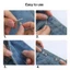 DELMER Jean Fit Thắt chặt khóa, Thắt nút thắt có khóa thắt lưng có thể điều chỉnh, Nút thắt nút màu vàng bạc cá tính cho phụ kiện thắt lưng quần jean rộng