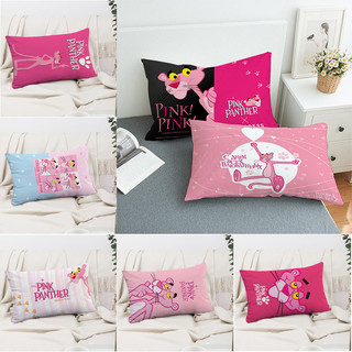 Vỏ gối hình chữ nhật Pink Panther Nhân vật hoạt hình dễ thương Quà tặng trẻ em Vỏ gối Polyester in một mặt Sofa phòng ngủ Trang trí nhà (Không có lõi gối)