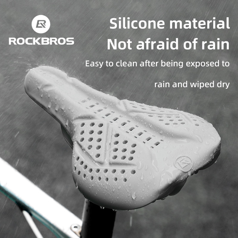 ROCKBROS Đi Xe Đạp Silicon Yên Bọc Đệm Chống Sốc Thoải Mái Ghế Thoáng Khí Đường MTB Xe Đạp