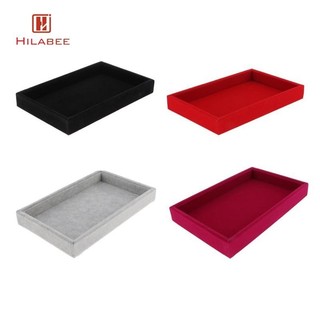 Khay đựng đồ trang sức nhung Phụ kiện trang sức có thể xếp chồng lên nhau cho dây chuyền Hộp cổ điển