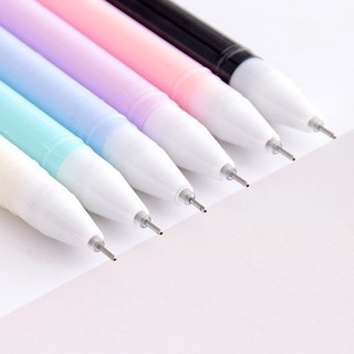 [Mực Đen] Bút Gel Bút Bi Nước Mực Gel Hình Đầu Mèo Nhiều Màu Khô Nhanh Ngòi 0.5mm, Mực Đều, Nét Chữ Đẹp - Bút Mực Gel