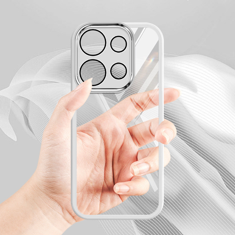 Ốp điện thoại trong suốt màu siêu mỏng YBD cho Redmi Note 13 Pro Plus Note 13 Pro + Xiaomi POCO M6 Pro POCO X6 Neo 5G Vỏ mềm silicon trong suốt thời trang nữ tính