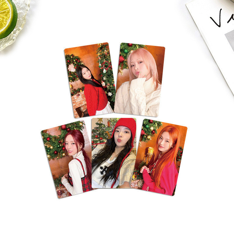 4-5 Cái / bộ ITZY Algorhythm Lomo Card Nhật Bản Album Giáng Sinh Giết ĐÔI CỦA TÔI Thiệp Chúc Mừng Mùa Chaeryeong Yuna Lia Ryujin Yeji Bưu Thiếp Kpop YM