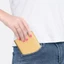 Ví ngắn BAMBOOB, Ví đựng tiền xu bằng da PU màu trơn, Hộp đựng thẻ dung lượng lớn mỏng thời trang dành cho sinh viên