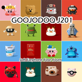 GOOJODOQ [imamura] Dành cho Ốp lưng GOOOJDOQ J201 Phim hoạt hình ngộ nghĩnh tạo kiểu Vỏ tai nghe silicon mềm NO.3