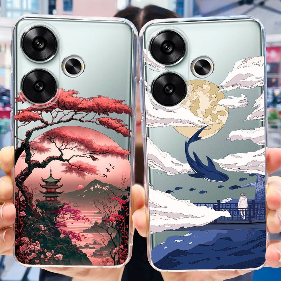Ốp lưng Redmi Turbo 3 thẩm mỹ hình con mèo dễ thương Vỏ điện thoại TPU mềm chống sốc Redmi Turbo 3 Ốp lưng trong suốt