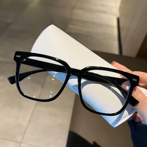 Phong Cách Mới Lớn Khung Vuông Chống Ánh Sáng Xanh Kính Nam Âu Mỹ Thời Trang Influencer Kính Nữ Phiên Bản Hàn Quốc Học Sinh Cận Thị Thành Kính