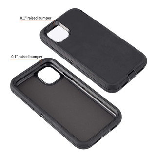 Ốp điện thoại chống sốc 3 trong 1 Defender cho IPhone 11 Pro Max XSMAX XS Lắp ráp dễ dàng Bảo vệ Camera Vỏ silicon sọc chống trượt Vỏ cứng mờ