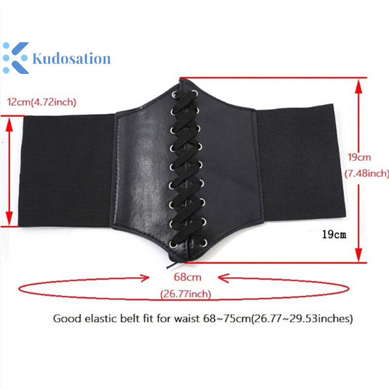 Kudosation Cincher 5 Màu Thắt Lưng Rộng Dây Ren Nữ Underbust Nữ Hình Corset