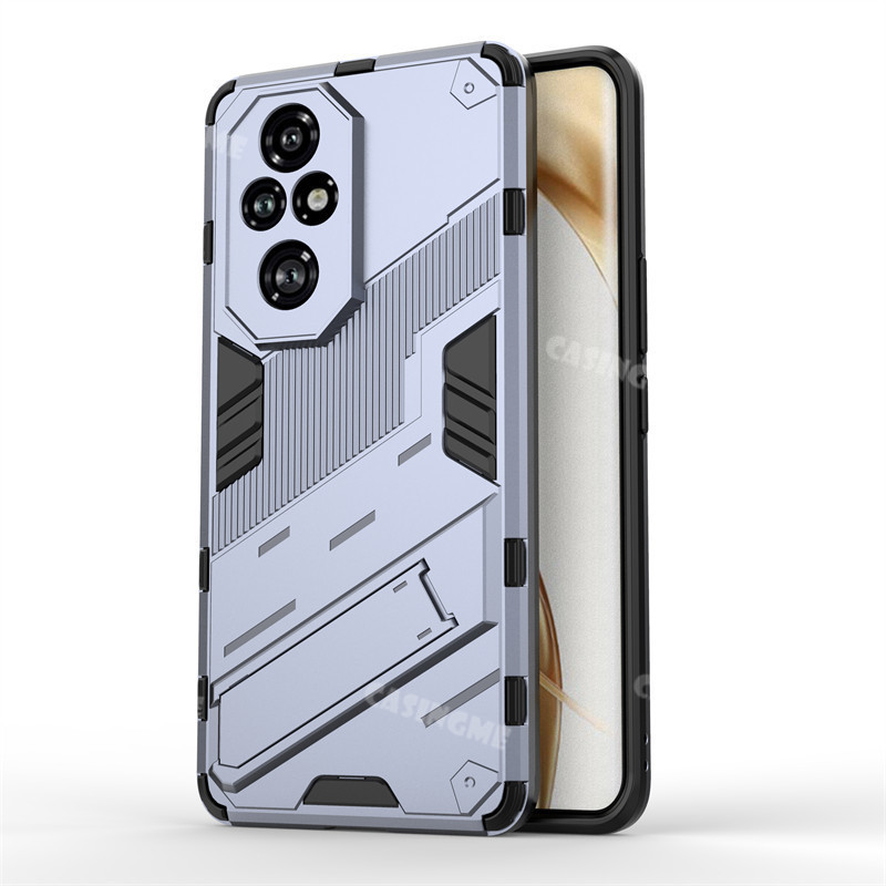 Ốp điện thoại chống sốc Honor 200 Pro 5G 2024, vỏ 3D Armor kèm giá đỡ đứng, bảo vệ cứng