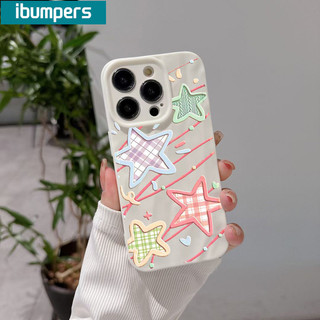 ibumpers Ốp điện thoại hàn quốc cute hình ngôi sao cho Iphone 15 14 12 13 11 Pro Max IP 7 8 Plus Iphon X Xs XR Xs Max IP11 nhám Ốp Lưng mỏng silicone mềm chống sốc