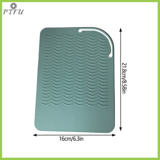 Ptfu Mới 1 al Silicon Chịu Nhiệt Miếng Lót Cách Nhiệt Thảm Cho Tóc Máy Duỗi Nhiệt Uốn Gậy Uốn Sắt Phẳng Mới