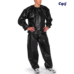 Bộ đồ xông hơi CQCJ, Bộ đồ tập thể dục thể dục hạng nặng, Áo hoodie S-4XL Chống rách Giảm cân Calo Burner Sweat Suit Xông hơi Fitness Gym