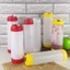 TOPTOOLCX Chai Nước Sốt, Chai Bóp Dung Tích Lớn Bằng Nhựa, Dụng Cụ Nhà Bếp Portbale Hai Đầu 16oz 20oz 24oz Cà Chua Catchup Dispenser Nồi Dã Ngoại