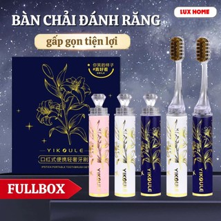 [FULLBOX] Bàn chải đánh răng gấp gọn, Bàn chải đánh răng du lịch thiết kế nhỏ gọn dễ dàng mang đi