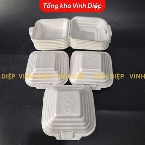 Hộp xốp vuông 1 ngăn đựng xôi, đồ ăn Combo 170~175 chiếc