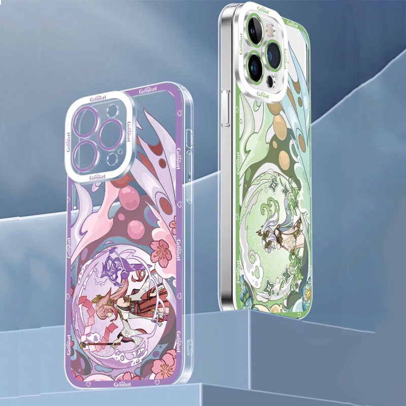 Genshin Impact Beelzebul Raiden Ei Yae Miko Ốp Lưng Cho Redmi Note 14 13 Pro Plus 4G 5G Turbo 4 POCO X7 Pro 14C 13C 13 A3 Ốp Điện Thoại TPU Mềm Trong Suốt Chống Sốc Thời Trang Phim Hoạt Hình