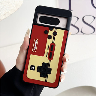3D Silicone Máy Chơi Game Hình Trang Điểm Thiết Kế Ốp Lưng Điện Thoại Google Pixel 9 8 Pro Pixel 9proXL Gấp