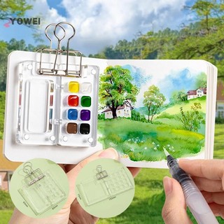 YOWEI 8 / 15 Lưới Acrylic Màu Nước Bảng Di Động Hộp Sơn Du Lịch Tranh Màu Nước Khay Sơn Nghệ Thuật Tiếp Liệu VN