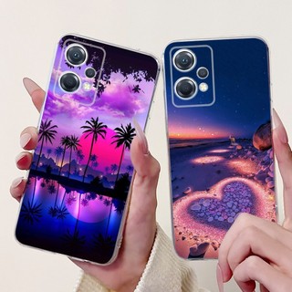 Dành Cho Oppo K10x 5G PGGM10 Vỏ Mới Phong Cách Trái Tim Tình Yêu Hoa Silicon Mềm Trong Suốt TPU Ốp điện thoại Cho OPPOK10x Ốp điện thoại