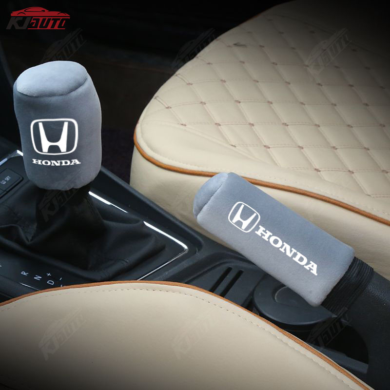 Vỏ phanh tay Honda Gear Shift Cover Vỏ bảo vệ cần số Da Phụ kiện ô tô Mềm mại và thoải mái cho Civic Jazz Fit Accord Vezel Brio Cr-V City Hr-V Wrv Spirior