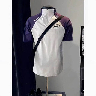 Niceid Nice Spring/Summer New Basketball Clothes Half Zipper Short Sleeve Sports Top Fitness Running Quick-Drying T-shirt 6rbw