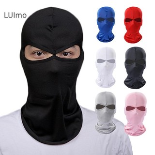 Luimo 2 Lỗ Balaclava Xe Máy Khẩu Trang Moto Mũ Bảo Hiểm Hood Trượt Tuyết Cổ Full Mặt nạ Chống Gió Mặt nạ Biker Nam SBS