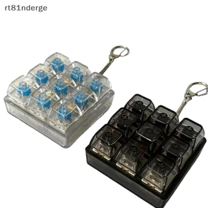 Ge 4 / 9 Phím Bàn Phím Cơ Máy Kiểm Tra Trục Bàn Phím LED Đồ Chơi Chìa Khóa Giảm Căng Thẳng DIY Fidget Nút Keycap Fidget Móc Khóa Đồ Chơi Quà Tặng n
