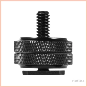 Ngôi Sao Nhôm Camera Nóng Giày Gắn Đến 1 4 Inch Chân Máy Vít Adapter Flash Giày Gắn Cho Camera Micro Phụ Kiện