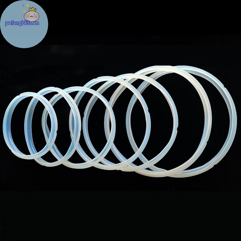 Pufangbliss 18 / 20 / 22 / 24cm Silicon Cao Su Gioăng Nồi Nắp Niêm Phong Vòng Nồi Áp Lực Điện Thay Thế Cho 2-6L Nồi Gioăng VN