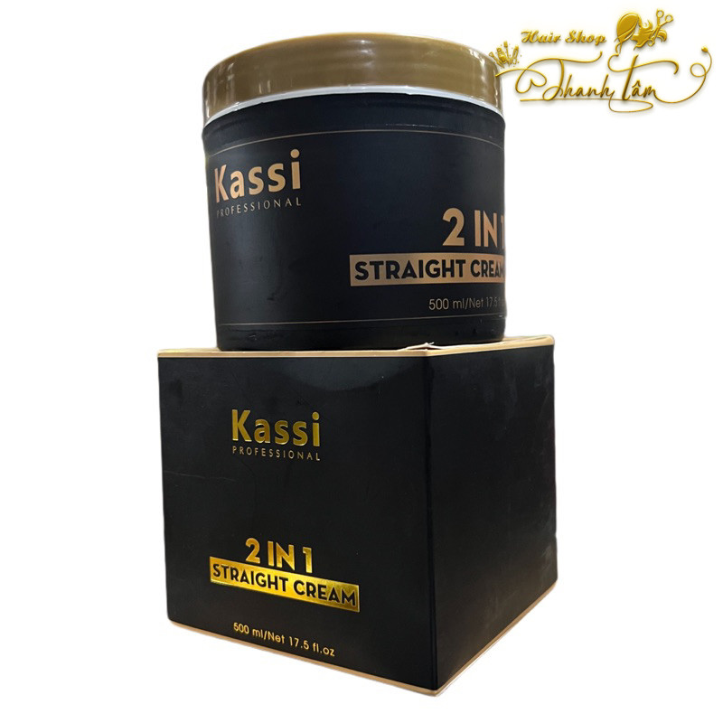 Thuốc Duỗi Tóc Kassi 2 in 1 Straight Cream 500ml (Không cần kem dập ...