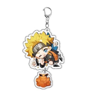 Anime Naruto Shippuden Uzumaki Kakashi SASUKE Mặt Dây Chuyền Hình Acrylic Móc Khóa Móc Khóa Bộ Sưu Tập Mô Hình Qu