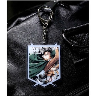 Tấn Công Titan Eren Shingeki no Kyojin Levi Ackerman Anime Acrylic Mặt Dây Chuyền Móc Khóa Bộ Sưu Tập Cosplay Quà Tặng