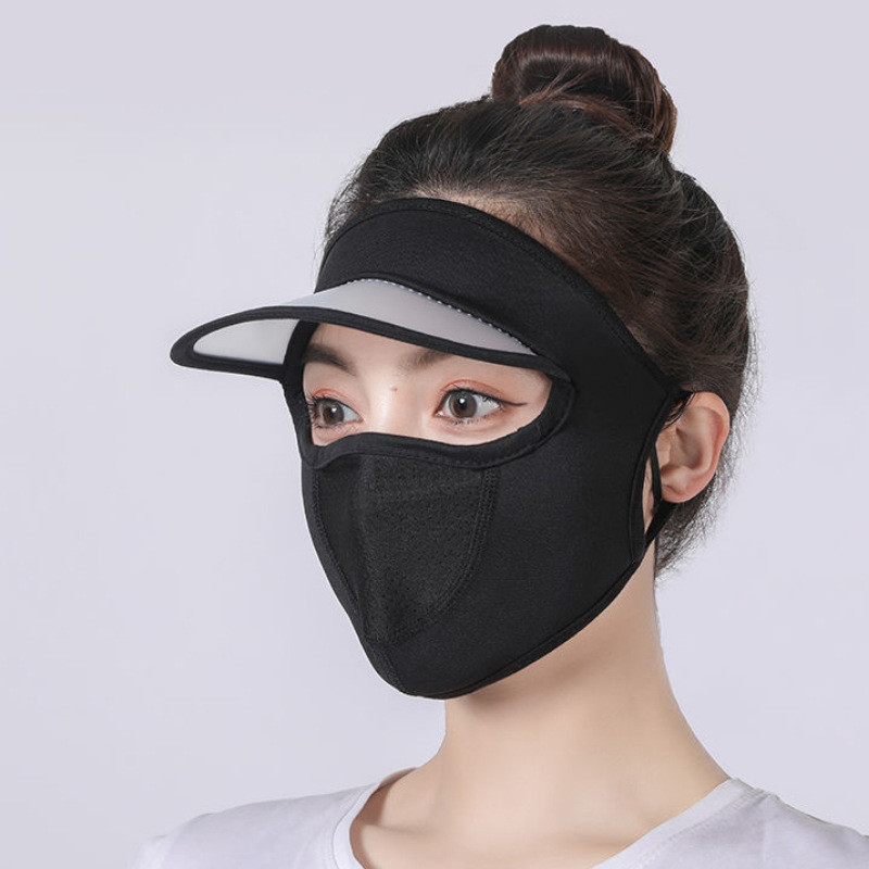 Mặt nạ chống nắng bằng lụa bán chạy mùa hè 2025 Bảo vệ cổ toàn mặt UPF50 + Mặt nạ chống tia cực tím mũ 3D Thích hợp để đi câu cá thoáng khí Không cất cánh