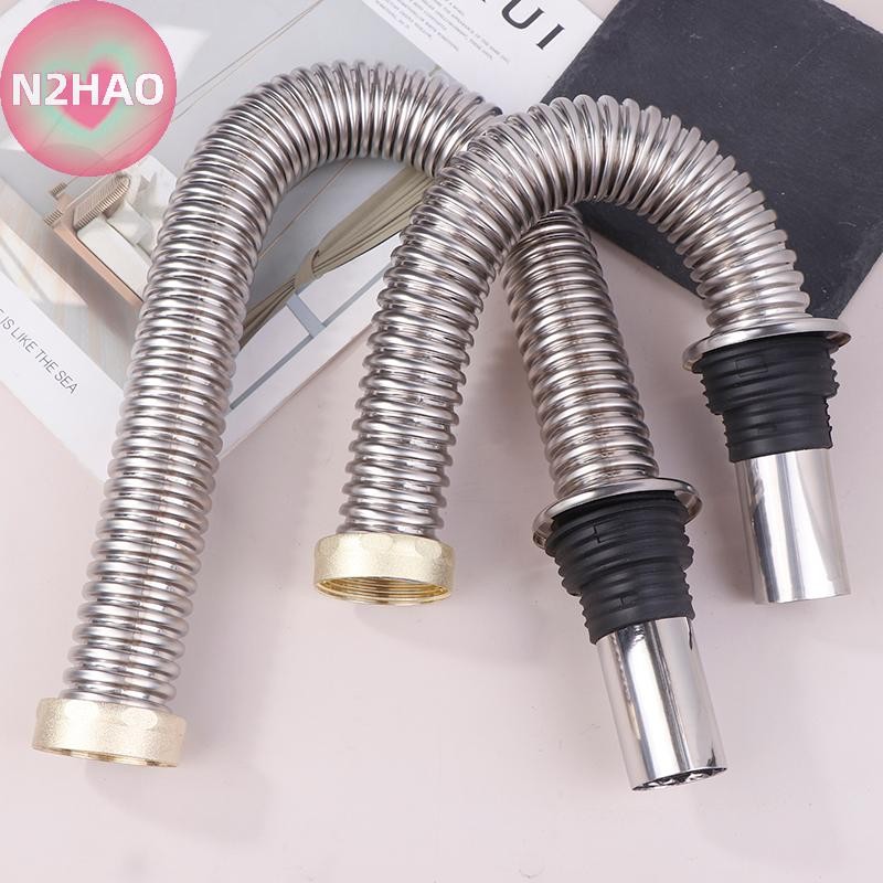 N2hao 40 / 60cm Thép Không Gỉ Phòng Tắm Bồn Rửa Nhà Bếp Siphon Xả Chất Thải Ống Linh Hoạt Nhà Ống Thoát Nước Có Thể Thu Vào n