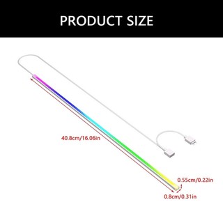 EZ ARGB Dải đèn 5V 3PIN ARGB Thanh đèn LED Nhiều màu ARGB SYNC Đèn khí quyển cho máy tính PC Case Thay thế