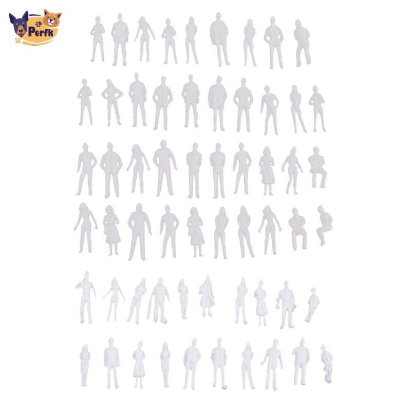 20 Chiếc Tỉ Lệ 1: 50 Không Sơn Nhân Vật, Mô Hình Xe Lửa Kiến Trúc HO Đứng Người Cho Cảnh Thu Nhỏ, Tòa Nhà Diorama